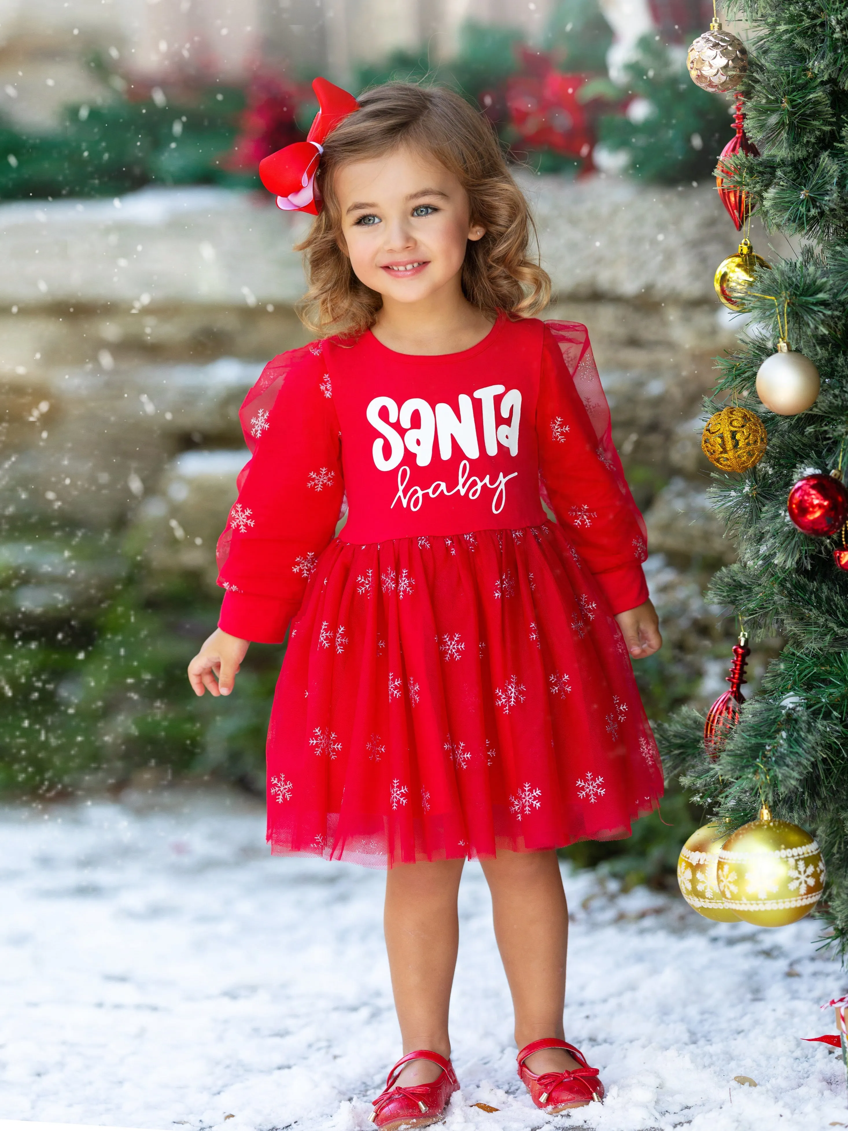 Santa Baby Christmas Tutu Dress