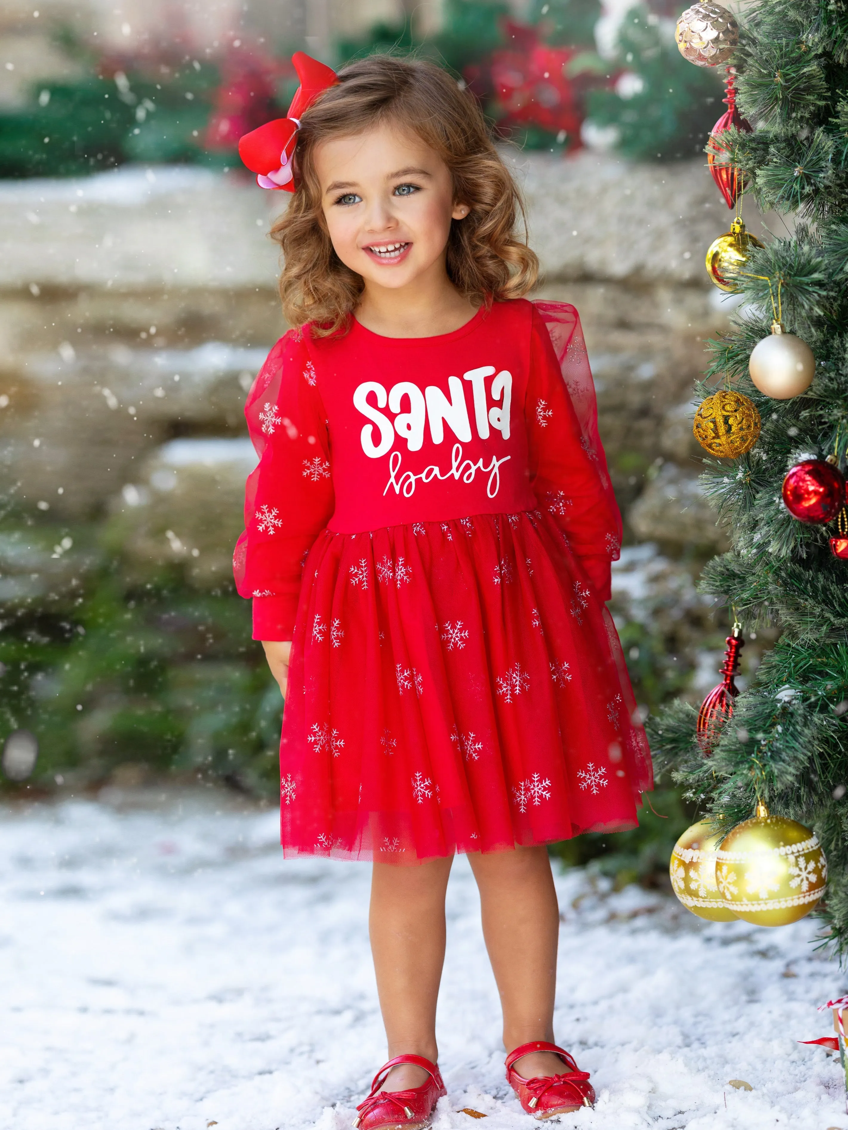 Santa Baby Christmas Tutu Dress