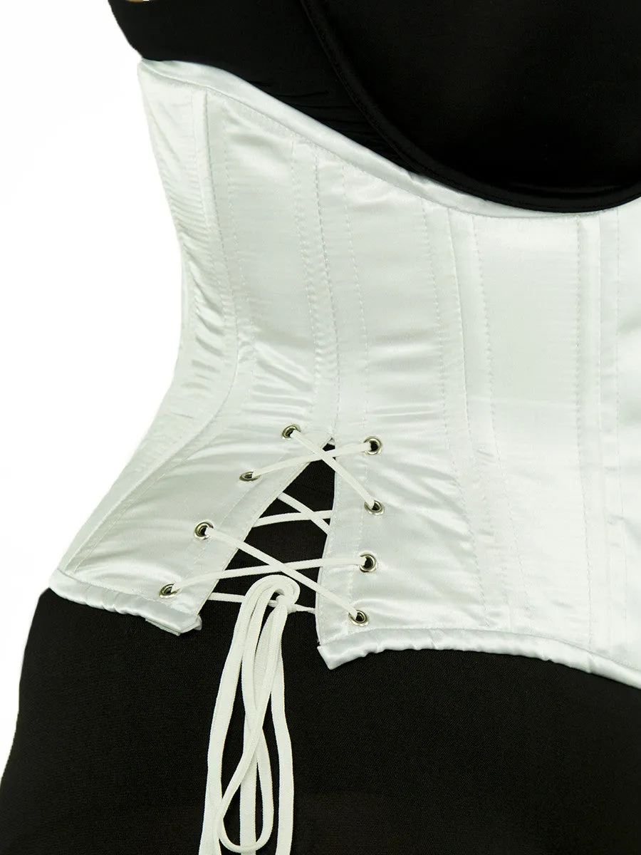 Satin Hourglass Curve Standard Underbust Corset with Hip Ties : CS-426