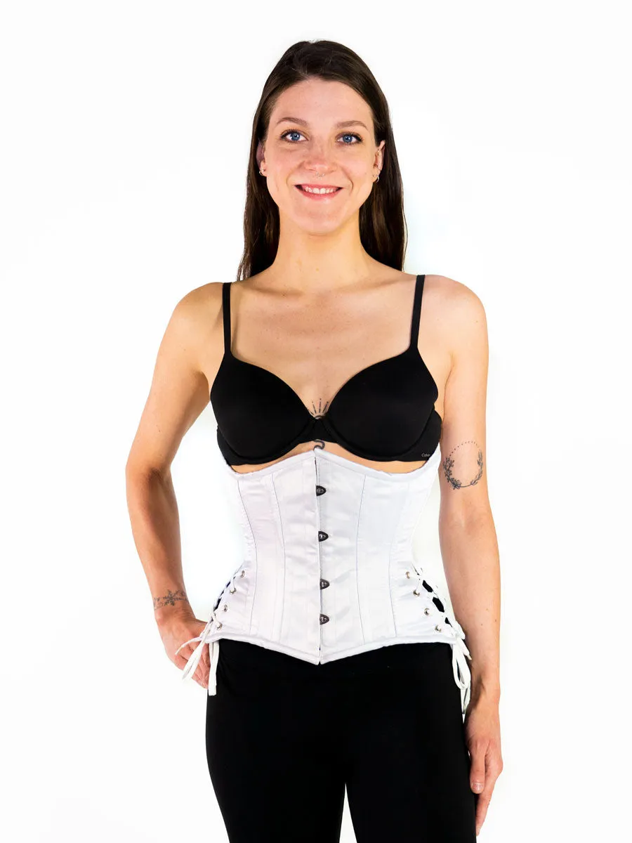 Satin Hourglass Curve Standard Underbust Corset with Hip Ties : CS-426