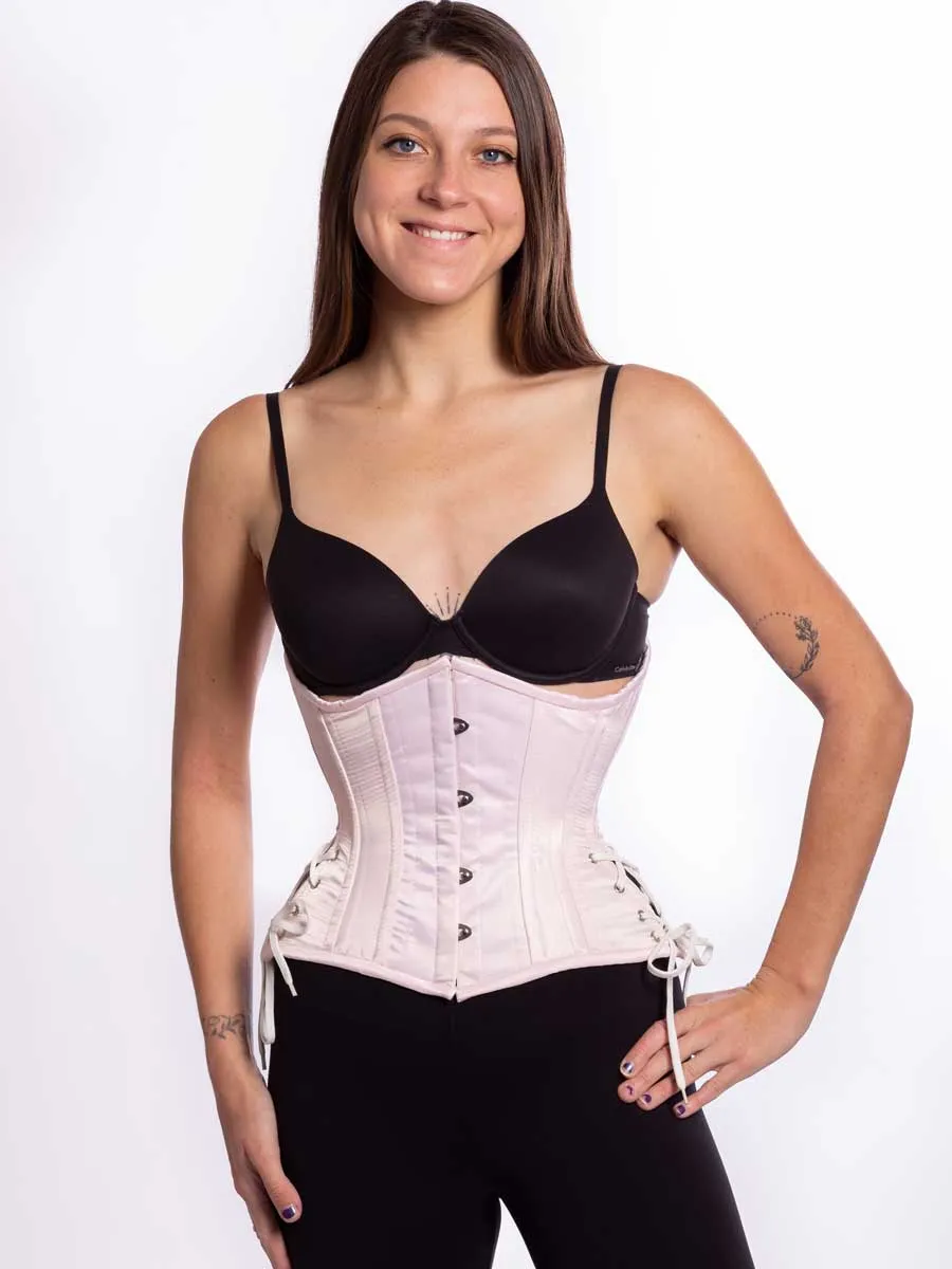 Satin Hourglass Curve Standard Underbust Corset with Hip Ties : CS-426