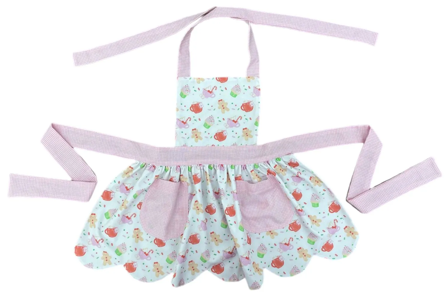 Scalloped Christmas Apron