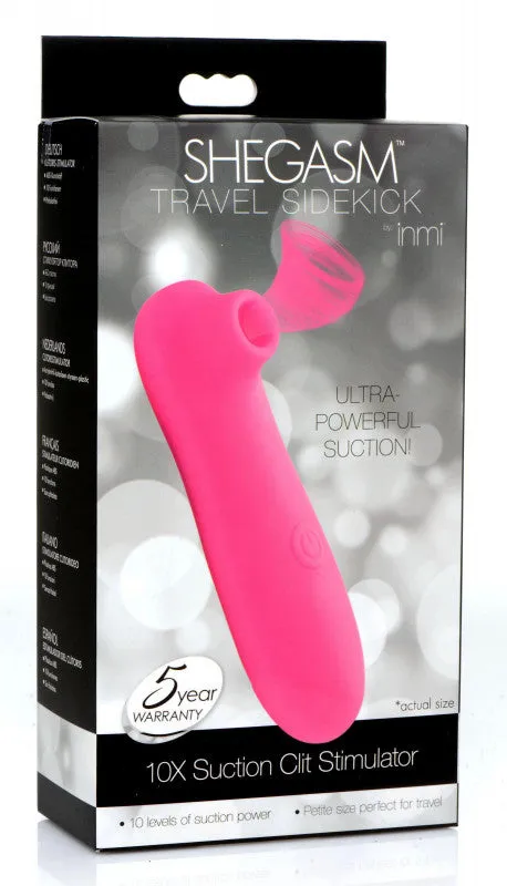 Shegasm Travel Sidekick 10x Suction   Stimulator - Pink