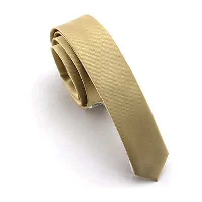 Silk Slim Skinny Solid Tie