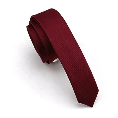 Silk Slim Skinny Solid Tie