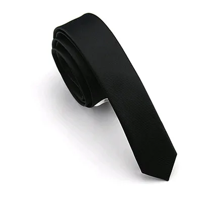Silk Slim Skinny Solid Tie