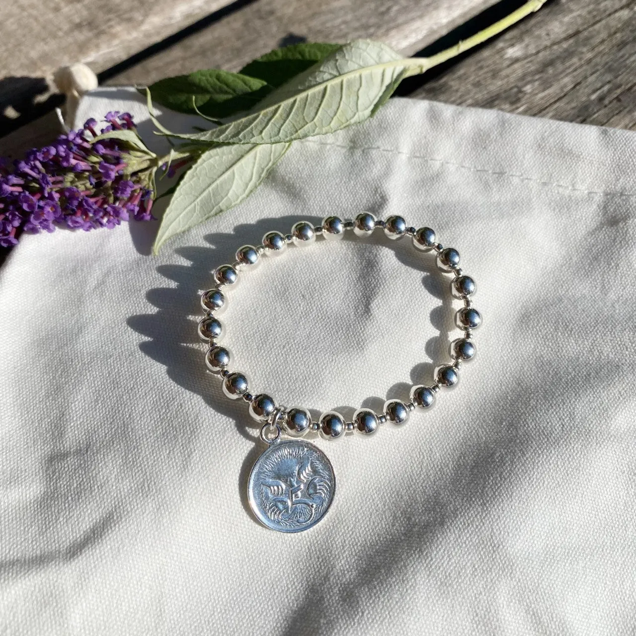 [Silver 925] All Sterling Silver Coin Bracelet