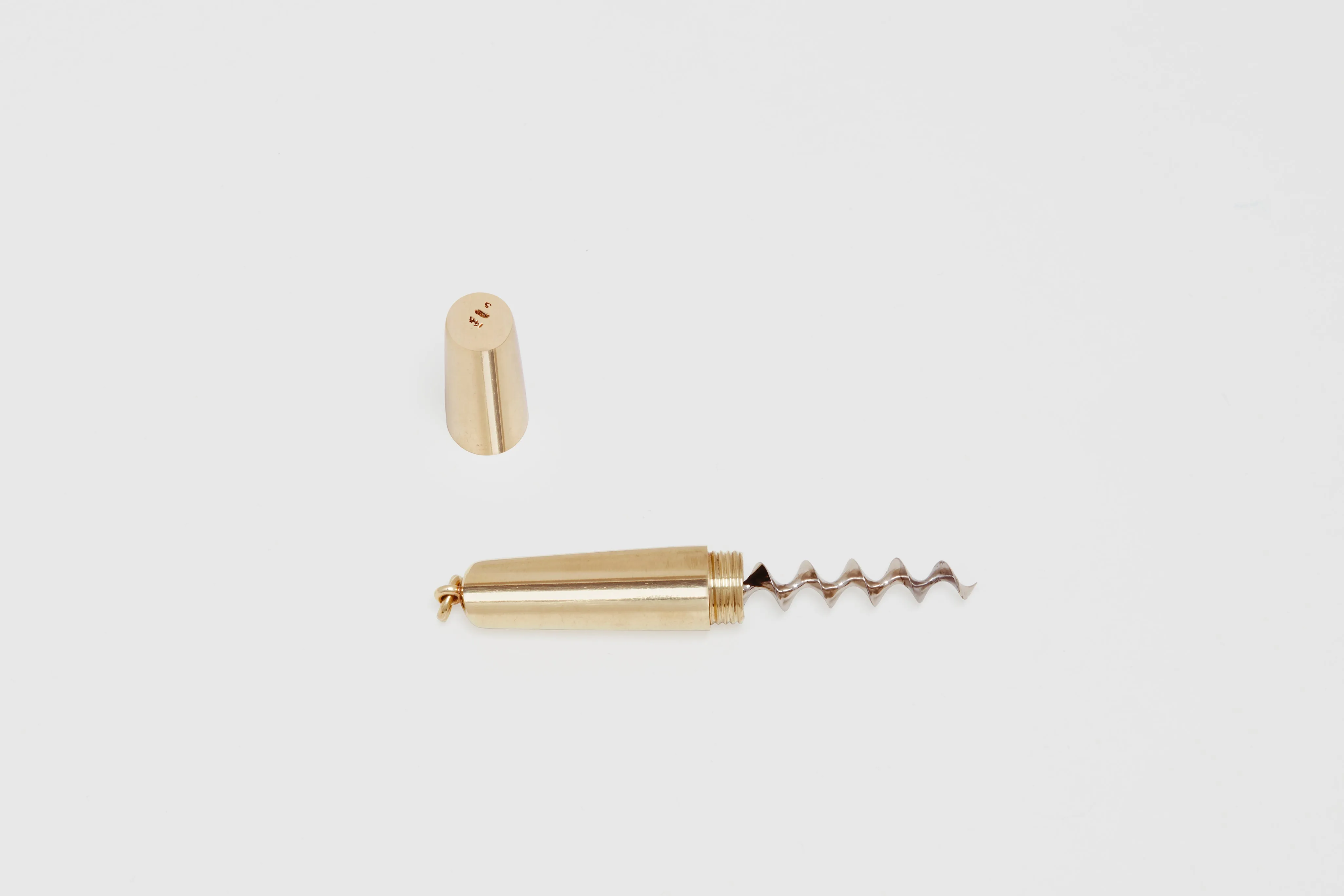 Solid Gold Travel Corkscrew