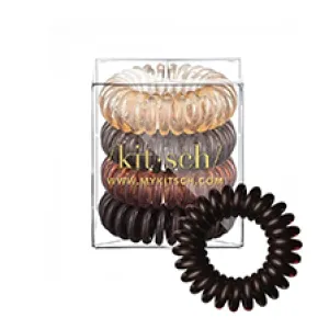 Spiral Hair Ties - Brunette