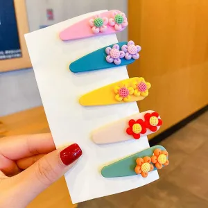 Spring Theme Hair Clips (Set of 5)