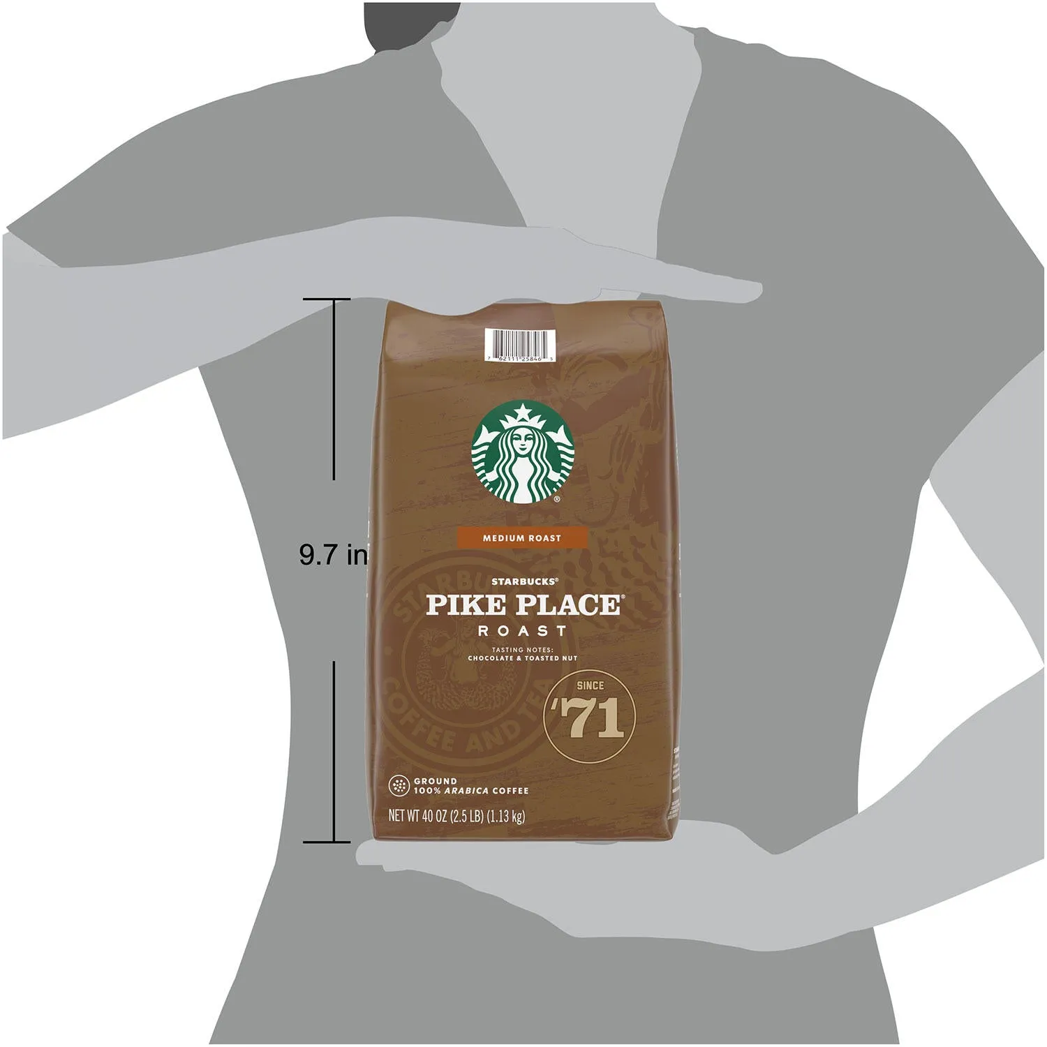 Starbucks Pike Place Medium Roast Ground Coffee (40 oz.) EXP DEC 2023