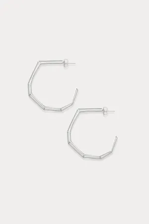 Sterling Silver "Strength Hoops" in Large