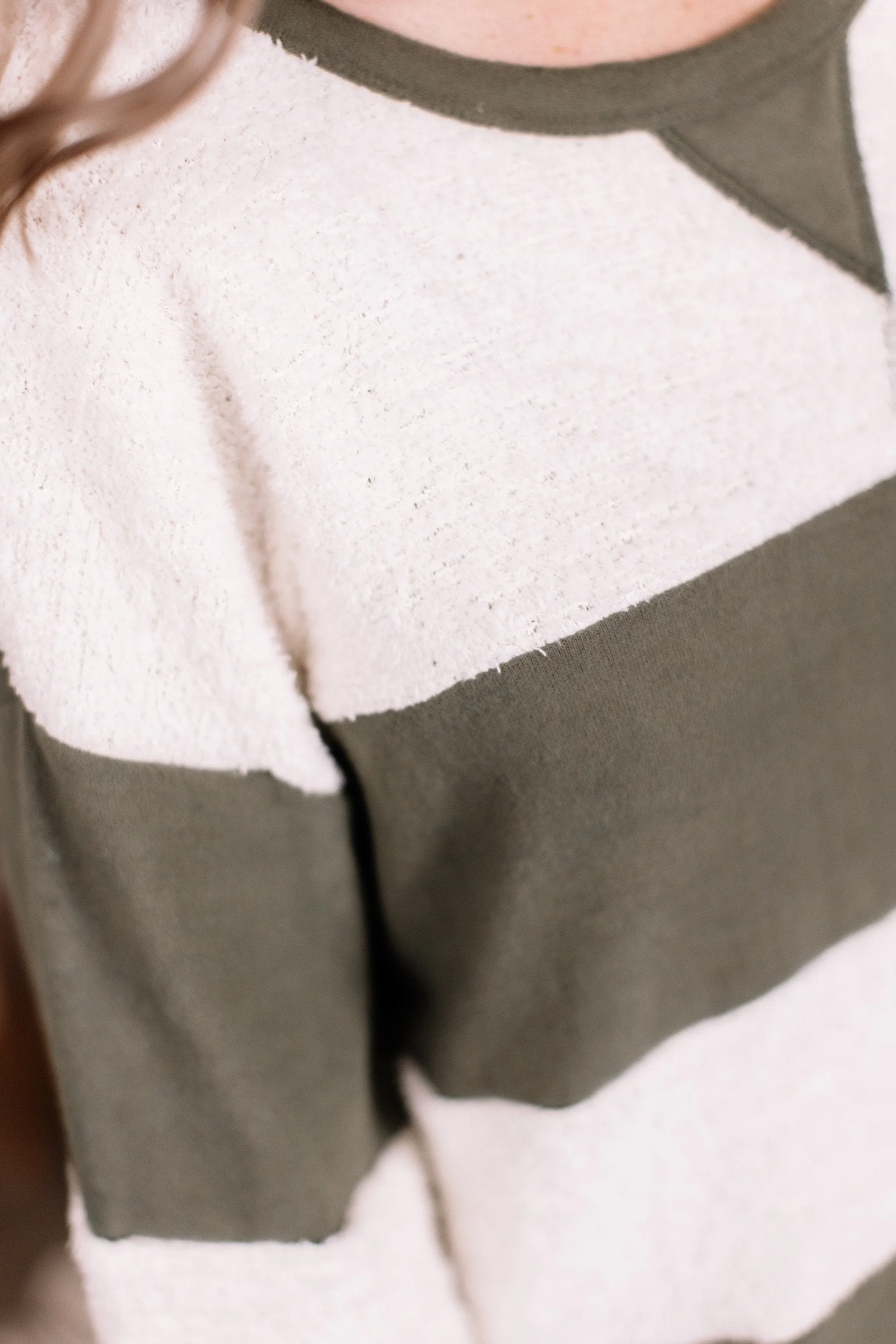 Stripe Right Color Block Top