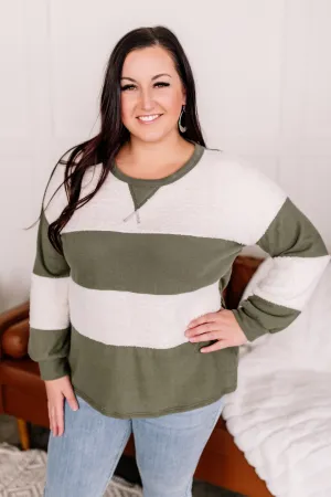 Stripe Right Color Block Top