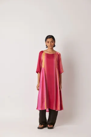 Summer Dress Long Viscose Cheril Print-Hazy Stripes-Fashion Edit-Yc14D-96 Yc14Hs -02-Yavi