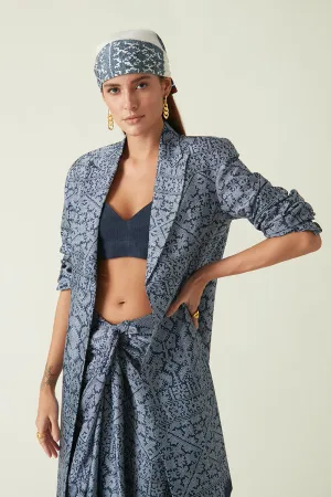 Summer Jacket Modal Satin Guinea Printed-Java E2-Fashion Edit-7JV-70-Payal Pratap