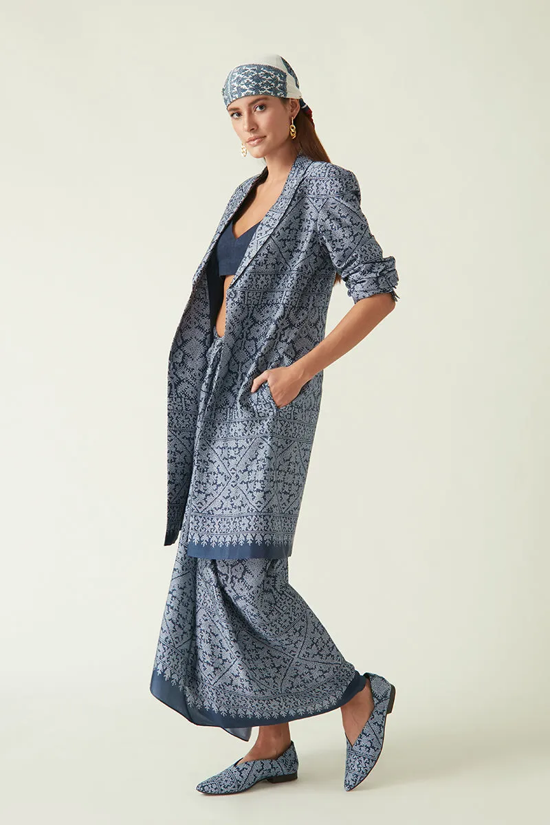 Summer Jacket Modal Satin Guinea Printed-Java E2-Fashion Edit-7JV-70-Payal Pratap