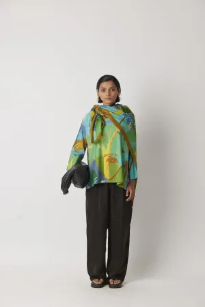 Summer Top Cotton Fickle Print Signature-Unwillted-Fashion Edit-Yc14T-110 Yc14Np -03-Yavi