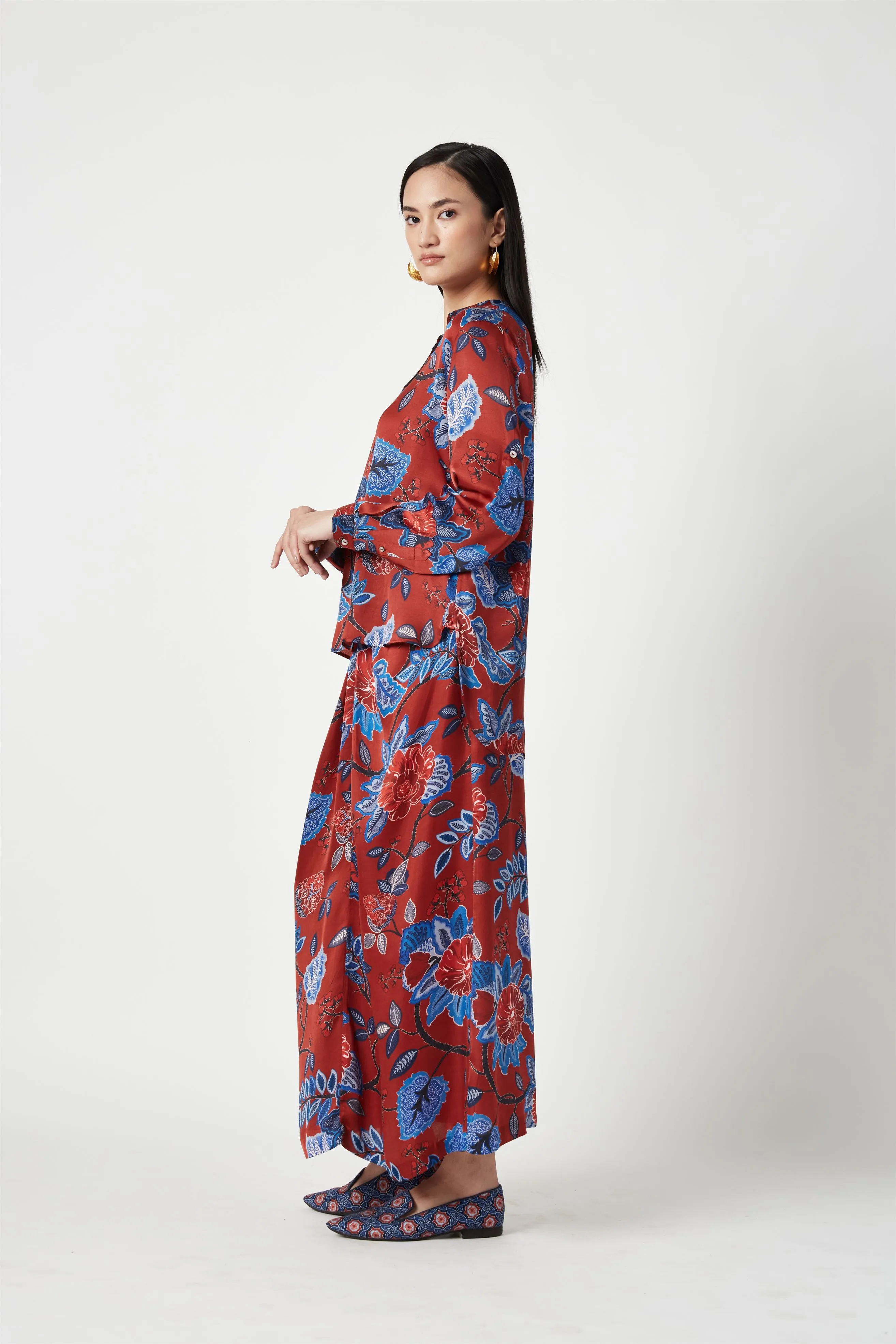 Summer Top Modal Satin Majena Printed-Fashion Edit Java 3-1JV-114-Payal Pratap