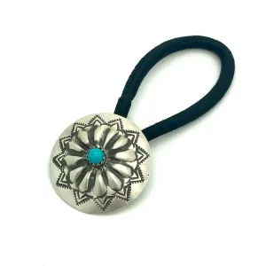 Sunny Turquoise Concho Hair Tie