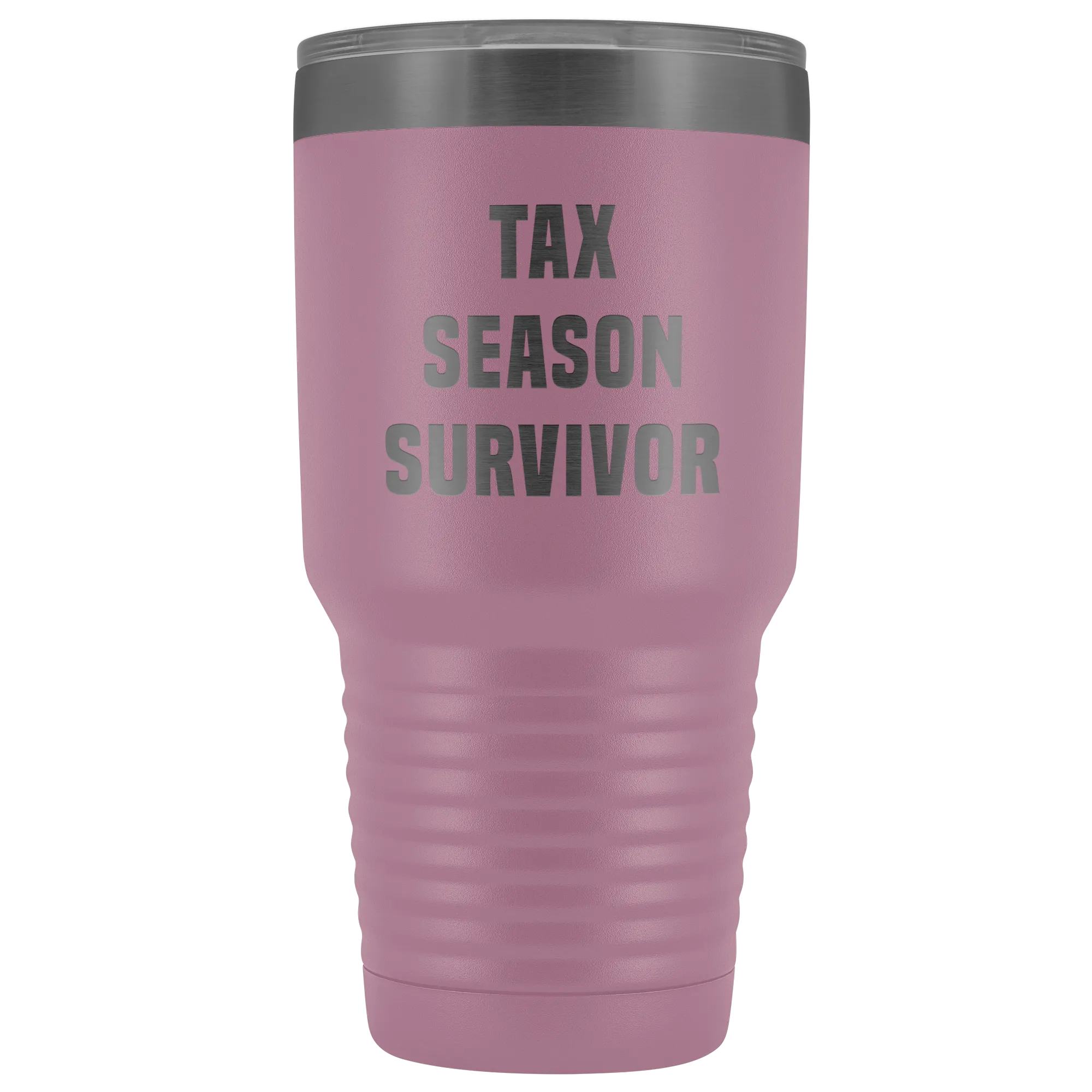 Tax Season Survivor Metal Accountant Mug Double Wall Vacuum Insulated Hot/Cold Travel Cup 30oz BPA Free
