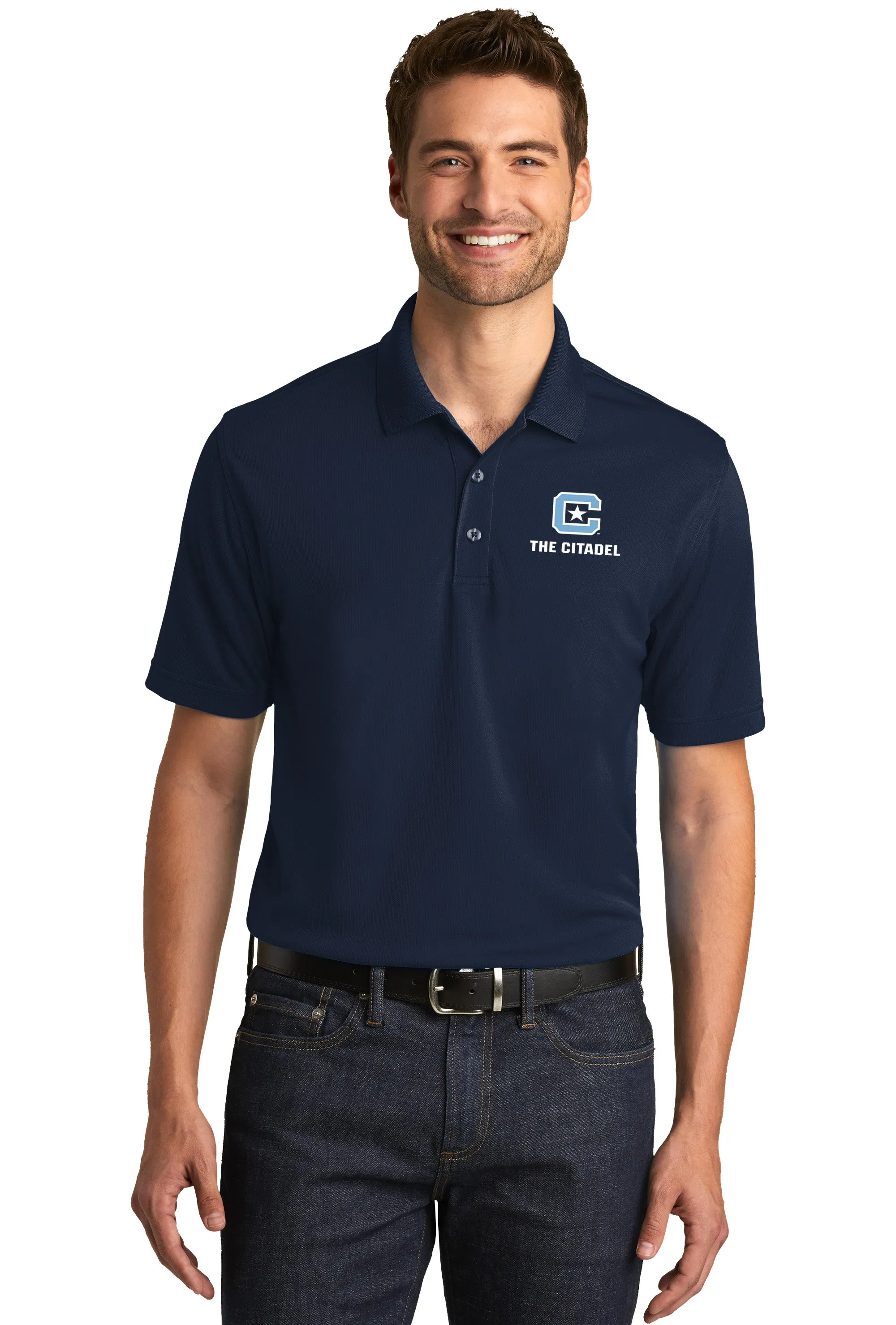 The Citadel C UV Micro-Mesh Short Sleeve Polo Shirt