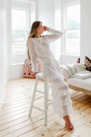 Tie Top in White