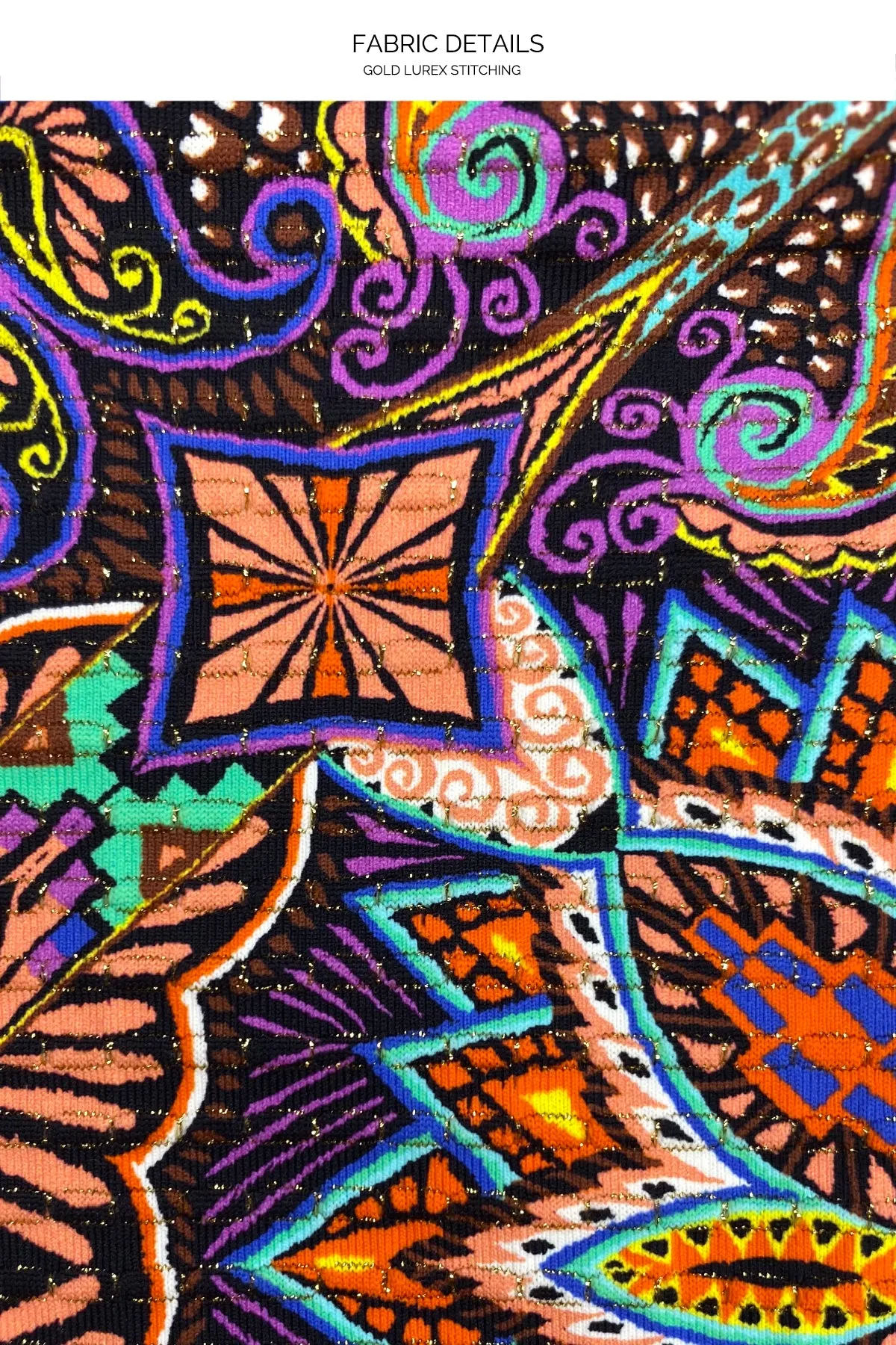 TIKI BABE - Triangle Top & Wavey Ruched Back Tie Side Bottom • Multicolor