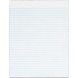 TOPS Narrow Ruled Glue - top White Writing Pads - Letter