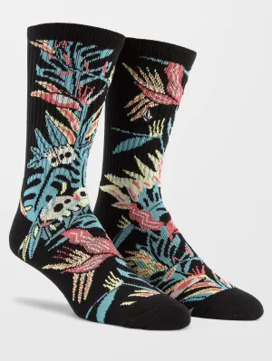 V Ent Pepper Socks - BLACK