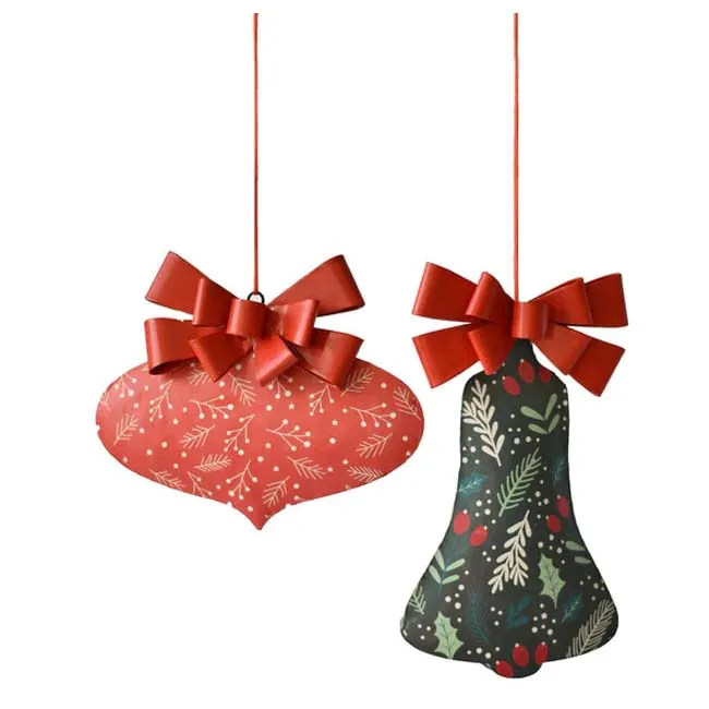 Vintage-look Metal Holiday Ornaments