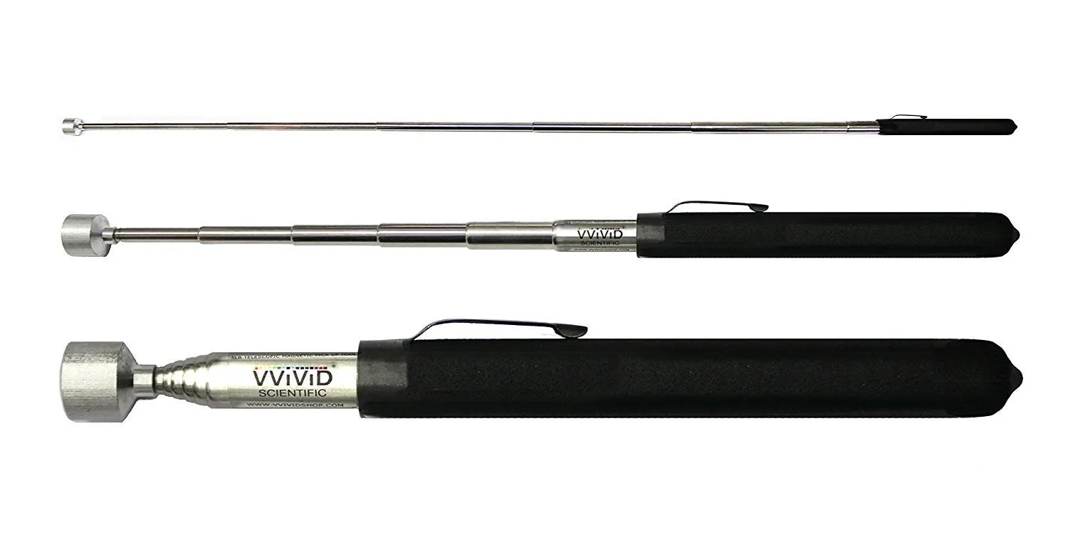 VViViD Telescoping 5 lb. Capacity Magnetic Pocket Pick-Up Tool (MCF) [Pre-Packed, Faster Shipping]