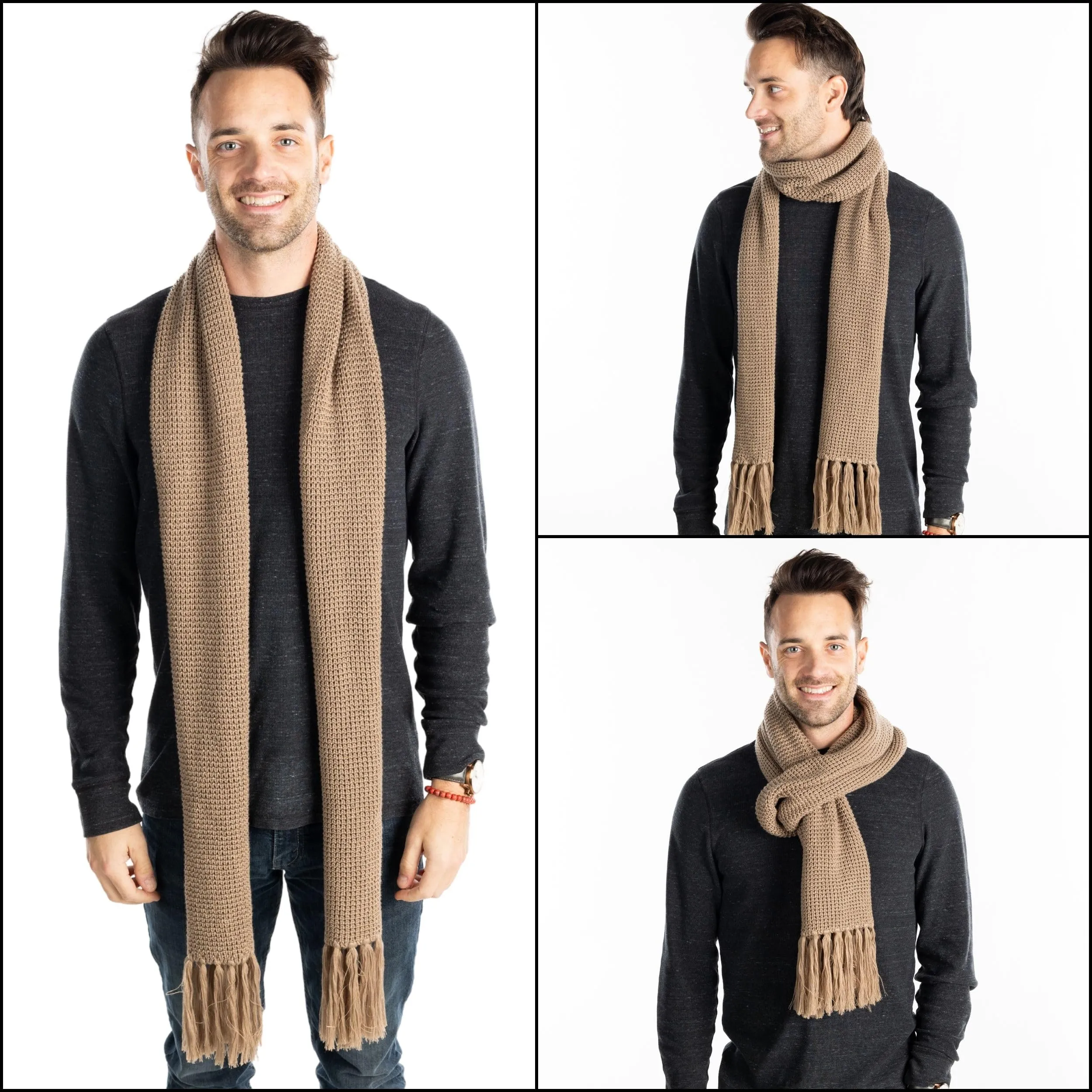 Waffle Knit Scarf by Funky Junque