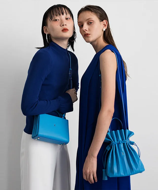 [Warehouse Sale] Lucky Pleats Crossbag - Hockney Blue