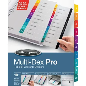 Wilson Jones MultiDex Pro Dividers