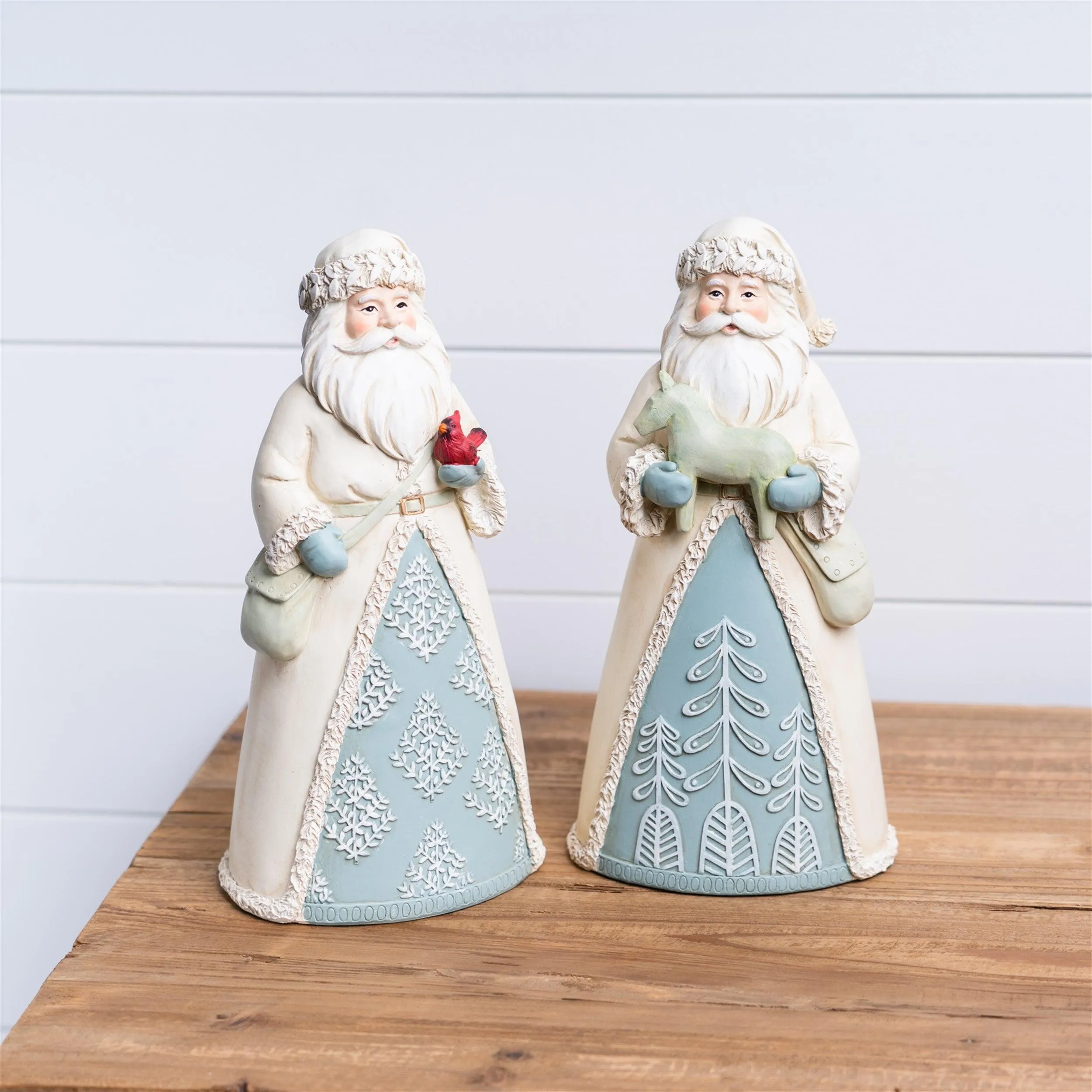 Winter Santa Figurine (Set of 2)