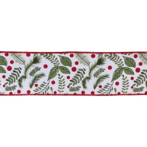 Wired Cotton Ribbon 4" x 10 yds.