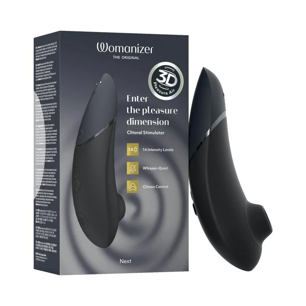 Womanizer Next  Pleasure Air Clitoral Vibrator - Black