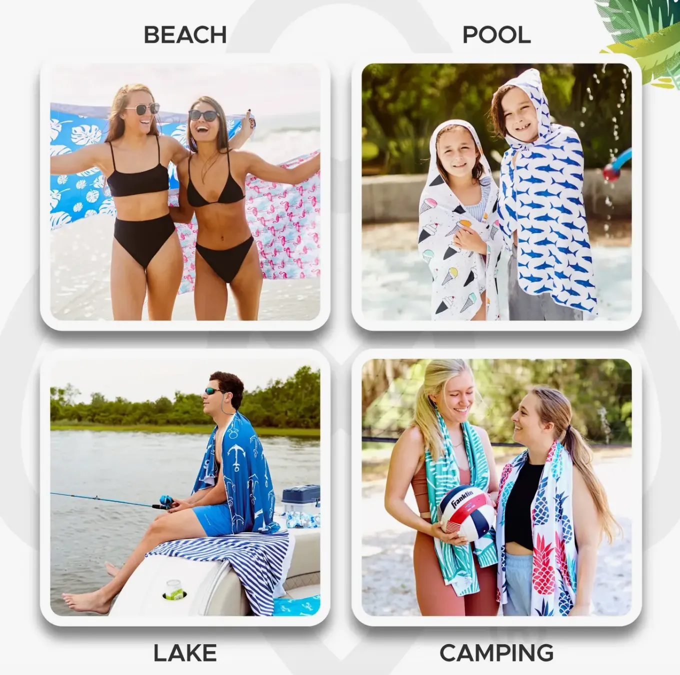 Xl Upf 50  Sunscreen Towel (Navy Stripe)